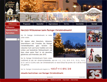 Tablet Screenshot of pasinger-christkindlmarkt.de